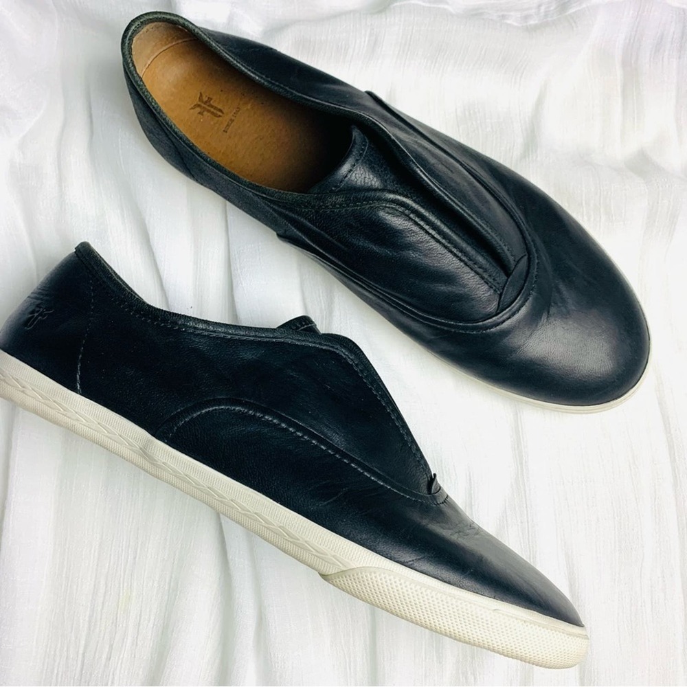 Frye Black Slip On Casual Sneakers